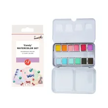 12pcs/set bonbonfarben farbe Festes Aquarell -Künstler Lack Set